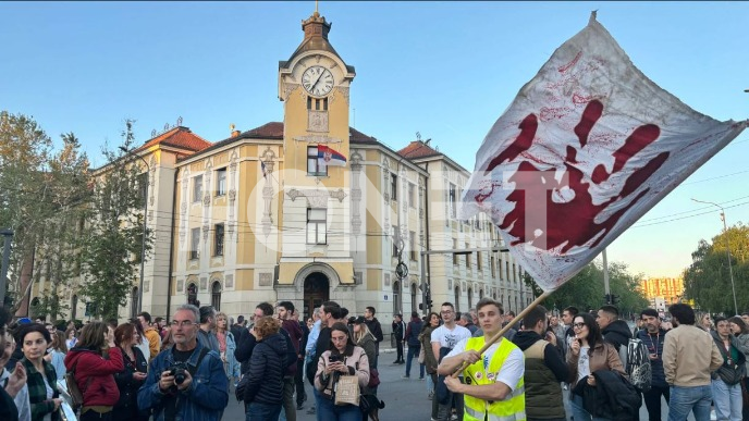 Protest ispred Niškog suda